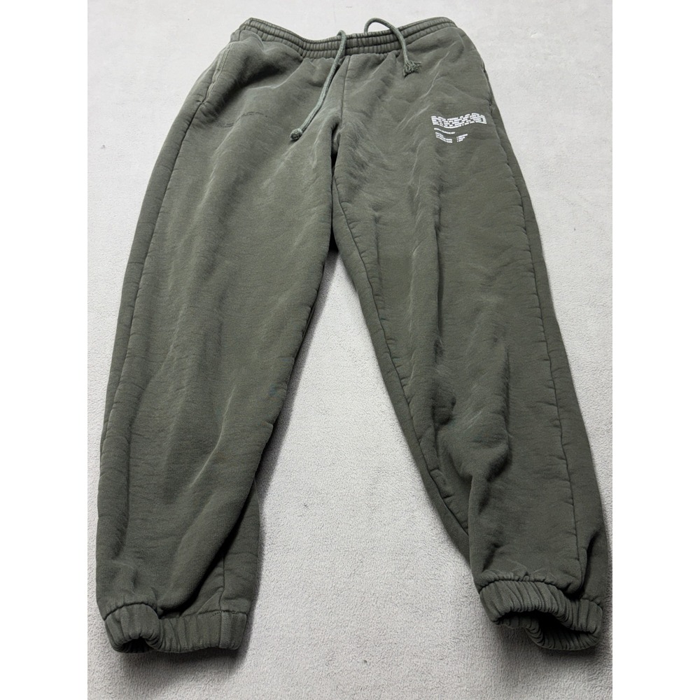 PANGAIA Organic Cotton Cosmic Calendar Joggers Olive Green Mens Medium